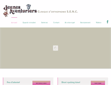 Tablet Screenshot of jeunesaventuriers.com